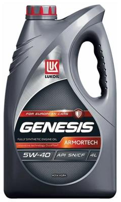 Cинтетическое моторное масло LUKOIL Genesis Armortech 5W40 4 л