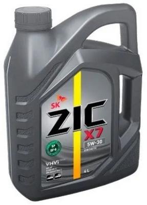 Cинтетическое моторное масло ZIC X7 5W30 4 л