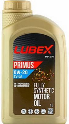 L034-1620-1201 LUBEX Синт-ое мот.масло PRIMUS SV-LA 0W-20 (1л)