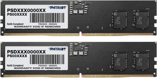 Оперативная память для компьютера 32Gb (2x16Gb) PC5-44800 5600MHz DDR5 DIMM CL46 Patriot Signature PSD532G5600K