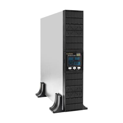 ИБП On-line ExeGate PowerExpert ULS-2000.LCD.AVR.1SH.2C13.USB.RS232.SNMP.2U <2000VA/2000W, On-Line, PF=1, LCD, 1*Schuko+2*C13, RS232, USB, SNMP-slot, Rackmount 2U/Tower, металлический корпус, Black>