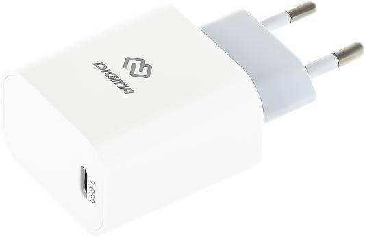 Сетевое зарядное устройство Digma DGW2C,  USB-C,  3A,  белый [dgw2c0f010wh]
