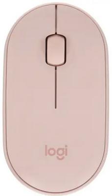 Мышь беспроводная Logitech M350 розовый USB + Bluetooth
