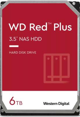 Жесткий диск 3.5" 6 Tb 5400 rpm 256 Mb cache Western Digital Red Plus SATA III 6 Gb/s WD60EFPX