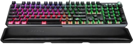 Gaming Keyboard MSI VIGOR GK71 SONIC, Wired, Mechnical, with Multimedia functions, Light & Fast Red MSI Sonic Switch, incl. Wrist Rest, RGB, Black