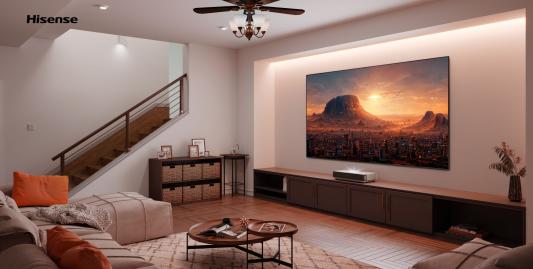 Телевизор LED Hisense 100" Laser TV 100L5H черный 4K Ultra HD 100Hz DVB-T DVB-T2 DVB-C DVB-S DVB-S2 WiFi Smart TV