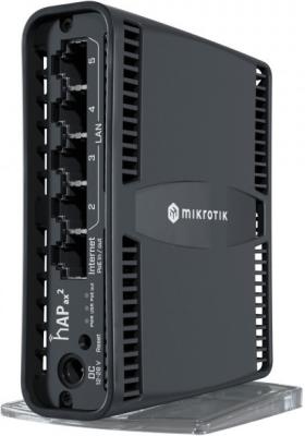 Wi-Fi роутер MikroTik C52iG-5HaxD2HaxD-TC 802.11ax 1774Mbps 2.4 ГГц 5 ГГц 5xLAN PoE LAN черный