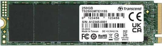 Твердотельный накопитель SSD M.2 250 Gb Transcend TS250GMTE115S Read 3200Mb/s Write 1300Mb/s 3D NAND