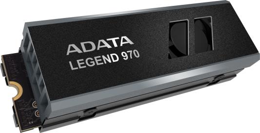 Твердотельный накопитель/ ADATA SSD LEGEND 970, 2000GB, M.2(22x80mm), NVMe 2.0, PCIe 5.0 x4, 3D NAND, R/W 10000/10000MB/s, IOPs 1 400 000/1 400 000, TBW 1400, DWPD 0.38, with Heat Sink (5 лет)
