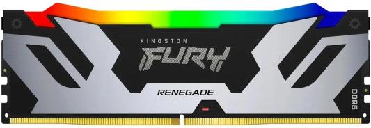 Оперативная память для компьютера 16Gb (1x16Gb) PC5-54400 6800MHz DDR5 DIMM CL36 Kingston Fury Renegade RGB KF568C36RSA-16