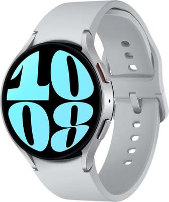 Смарт-часы Samsung Galaxy Watch6 44мм 1.5" AMOLED корп.серебристый рем.серый (SM-R940NZSACIS)