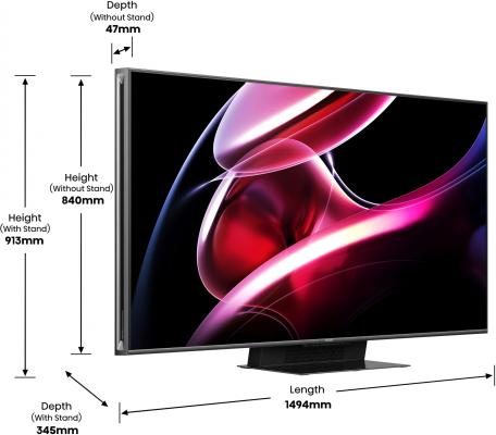 Телевизор LED Hisense 65" 65UXKQ темно-серый 4K Ultra HD 120Hz DVB-T DVB-T2 DVB-C DVB-S DVB-S2 USB WiFi Smart TV