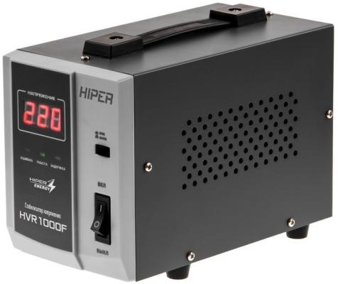 Стабилизатор напряжения HIPER HVR1000F, 140-260V, 800W (Уценка, Лицевая панель вмята в корпус  (на работоспособность не влияет)