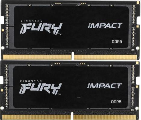 Комплект памяти DDR5 SODIMM 32Гб (2х16Гб) 5600MHz CL40, Kingston FURY Impact Black