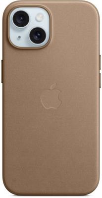 Чехол (клип-кейс) Apple FineWoven для Apple iPhone 15 коричневый