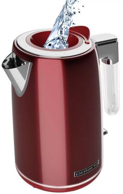 Чайник электрический Polaris PWK 1746CA 2200 Вт красный 1.7 л нержавеющая сталь