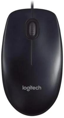 Мышь проводная Logitech M90, 1000dpi, USB Черный 910-001795