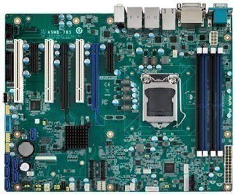 ASMB-785G4 (ASMB-785G4-00A1E), Advantech Socket LGA1151 для Intel Xeon E3-1200 v5/v6 and 6th/7th Generation Core i7/i5/i3 processors, 4xDDR4 DIMM, VGA, 2xDVI, 2xPCIe x16, 2xPCIe x4, 3xPCI, 6xSATAIII RAID 0,1,5,10, 2xGbE LAN, 5xCOM, 9xUSB, 1xPS/2, (тре