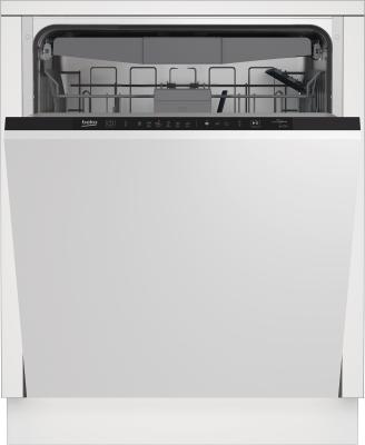 Встраиваемая посудомоечная машина Beko BDIN16520,  полноразмерная, ширина 59.8см, полновстраиваемая, загрузка 15 комплектов