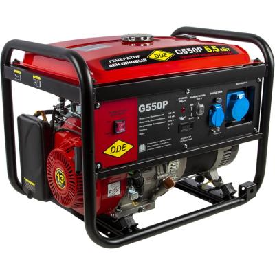 DDE Генератор бензиновый 919-990 G550P 1ф 5,0/5,5/9,4 кВт бак 25 л дв-ль 13 лc 919-990