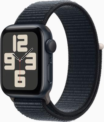 Смарт-часы Apple Watch SE 2023 A2722 40мм OLED корп.темная ночь Sport Loop рем.темная ночь разм.брасл.:M/L (MR9Y3LL/A)