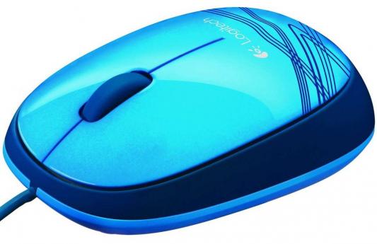Мышь проводная Logitech M105 синий USB 910-003119/910-003105/ 910-003114