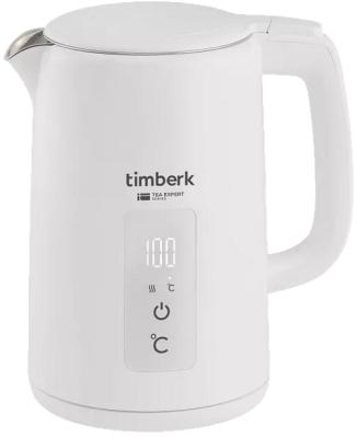 Чайник электрический Timberk T-EK21S02 2200 Вт белый 1.5 л металл/пластик