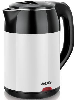 Чайник электрический BBK EK1709P 2000 Вт чёрный белый 1.7 л металл/пластик