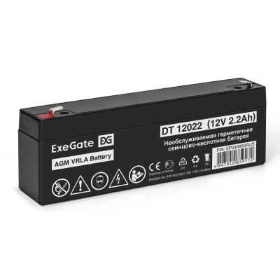 Аккумуляторная батарея ExeGate DT 12022 (12V 2.2Ah, клеммы F1)