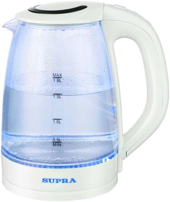 Чайник электрический Supra KES-1812G 1850 Вт белый 1.8 л стекло