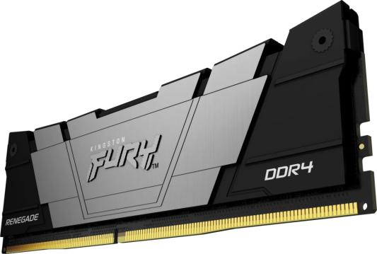 Оперативная память для компьютера 8Gb (1x8Gb) PC4-25600 3200MHz DDR4 DIMM CL16 Kingston Fury Renegade Black KF432C16RB2/8