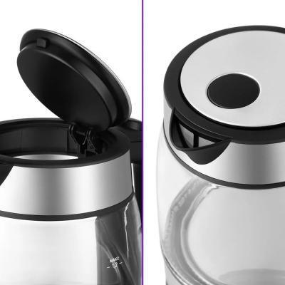 Чайник электрический KITFORT КТ-6184 2200 Вт чёрный нержавеющея сталь 1.2 л пластик/стекло