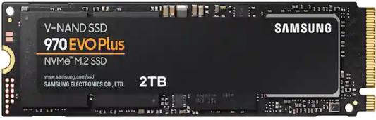 Твердотельный накопитель SSD M.2 2 Tb Samsung 970 EVO Plus Read 3500Mb/s Write 3300Mb/s 3D NAND MZ-V7S2T0B/AM