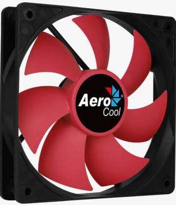 Вентилятор для корпуса Aerocool Force 12 PWM Red blade (120x120x25mm, 4-pin PWM, 500-1500 об/мин, 18.2-27.5dB) (4718009158030)