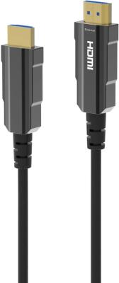 Кабель аудио-видео Digma HDMI (m)/HDMI (m) 30м. позолоч.конт. черный (HDMI-AOC2.1-30)