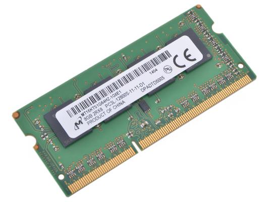 Оперативная память для ноутбука 8Gb (1x8Gb) PC3-12800 1600MHz DDR3 SO-DIMM CL11 Crucial CT102464BF160B