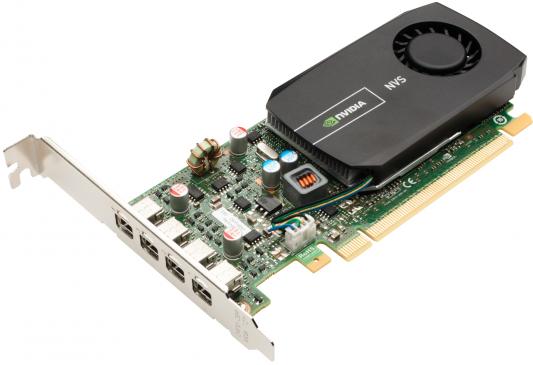 Видеокарта 2Gb <PCI-E> PNY nVidia NVS 510 <DDR3, 64 bit, 4*mini DP, Retail>