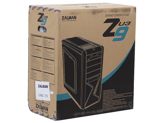 Корпус ATX Zalman Z9 U3 Без БП чёрный