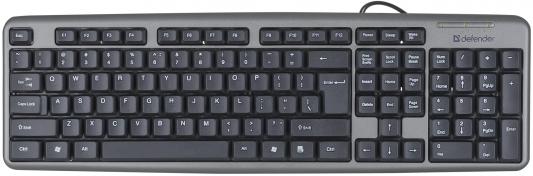 Клавиатура DEFENDER Element HB-520 PS/2 серый 45521