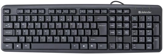 Клавиатура проводная Defender Element HB-520 USB черный 45522