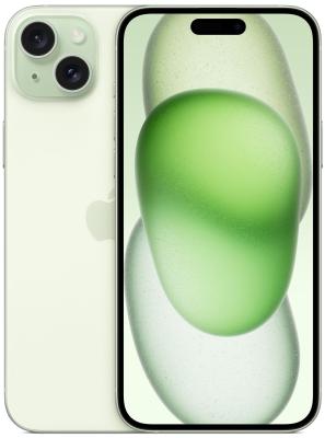 Смартфон Apple A3096 iPhone 15 Plus 128Gb зеленый моноблок 3G 4G 2Sim 6.7" 1290x2796 iOS 17 48Mpix 802.11 a/b/g/n/ac/ax NFC GPS GSM900/1800 TouchSc Protect