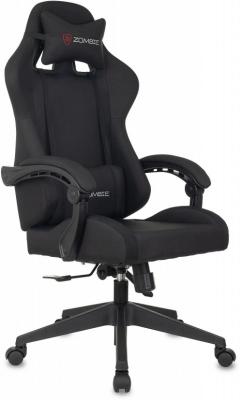 Кресло для геймеров Zombie Predator чёрный (уценка, поврежденная упаковка, потертости на крестовине)