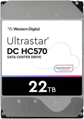 Жесткий диск WD SATA-III 22Tb Ultrastar DC HC570 (7200rpm) 512Mb 3.5" (WUH722222ALE6L4)