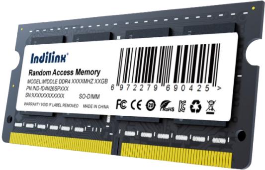 Память SO-DIMM DDR4 8Gb PC25600 3200MHz CL22 Indilinx 1.2V RTL (IND-ID4N32SP08X)
