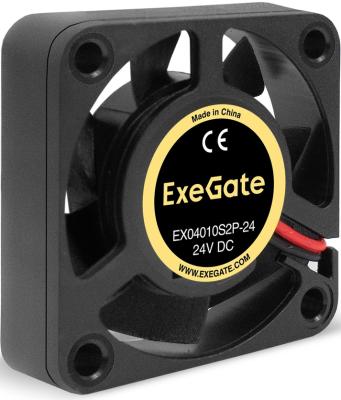 Вентилятор 24В DC ExeGate EX04010S2P-24 (40x40x10 мм, Sleeve bearing (подшипник скольжения), 2pin, 7500RPM, 35.5dBA)