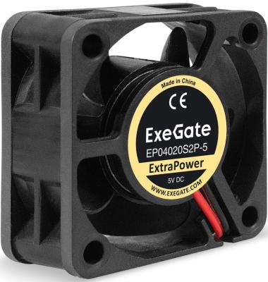 Вентилятор 5В DC ExeGate ExtraPower EP04020S2P-5 (40x40x20 мм, Sleeve bearing (подшипник скольжения), 2pin, 7000RPM, 30.5dBA)