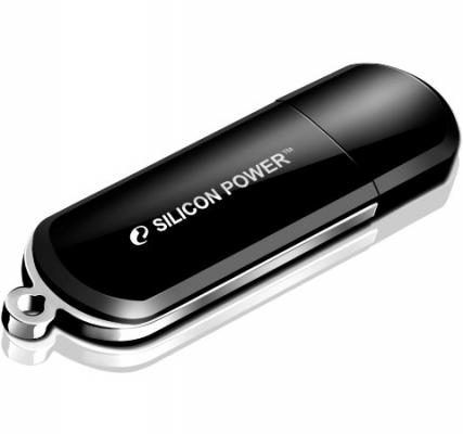 Внешний накопитель 8GB USB Drive <USB 2.0> Silicon Power LuxMini 322 Black