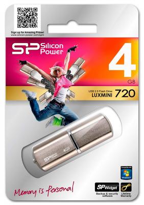 Внешний накопитель 4GB USB Drive <USB 2.0> Silicon Power LuxMini 720 Bronze SP004GBUF2720V1Z
