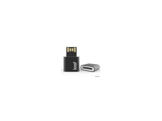 Внешний накопитель 64GB USB Drive <USB 2.0> Leef Fuse Black/White магнитный