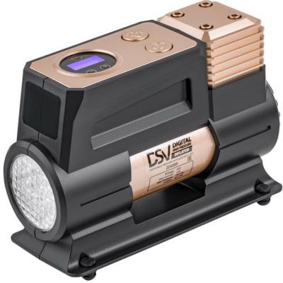 DSV Компрессор Smart, усиленный с LED фонарем 45 л/мин 12В с цифр. маном, сумкой 224000